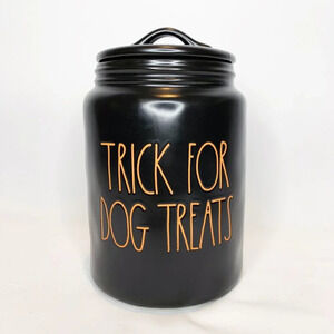 RAE DUNN Halloween Dog Treats Canister